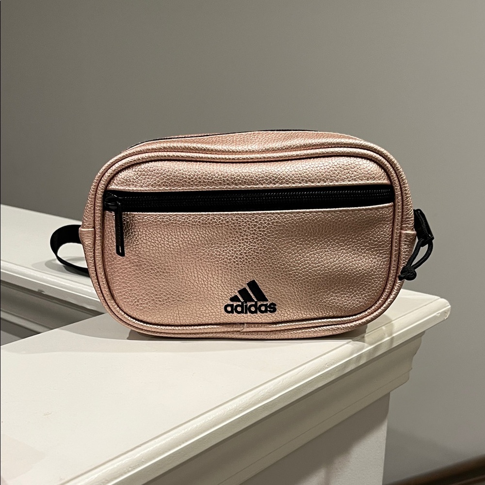 Adidas Metallic Rose Gold Belt Bag